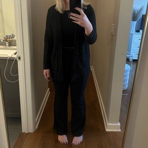 H&M Pinstripe Unstructured Set (2-Piece)